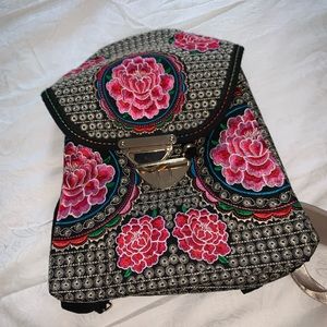 Hand made backpack m from Mexican artisans